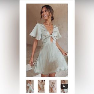 Billy J Luna dress in olive - size 12